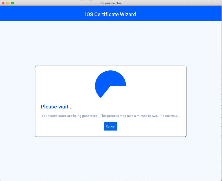 Codename One - iOS Certificate Wizard